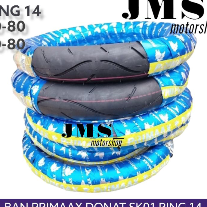 Terkini ( BISA COD ) SEPASANG BAN DONAT BAN PRIMAAX 80 80 - 90 80 RING 14 - BAN PRIMAX PRIMAAX SK01 