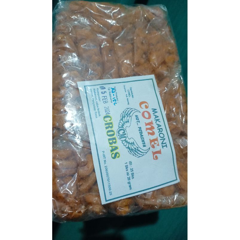 

makaroni pedes/asin isi 25 pcs, makaroni comel isi 25 pcs