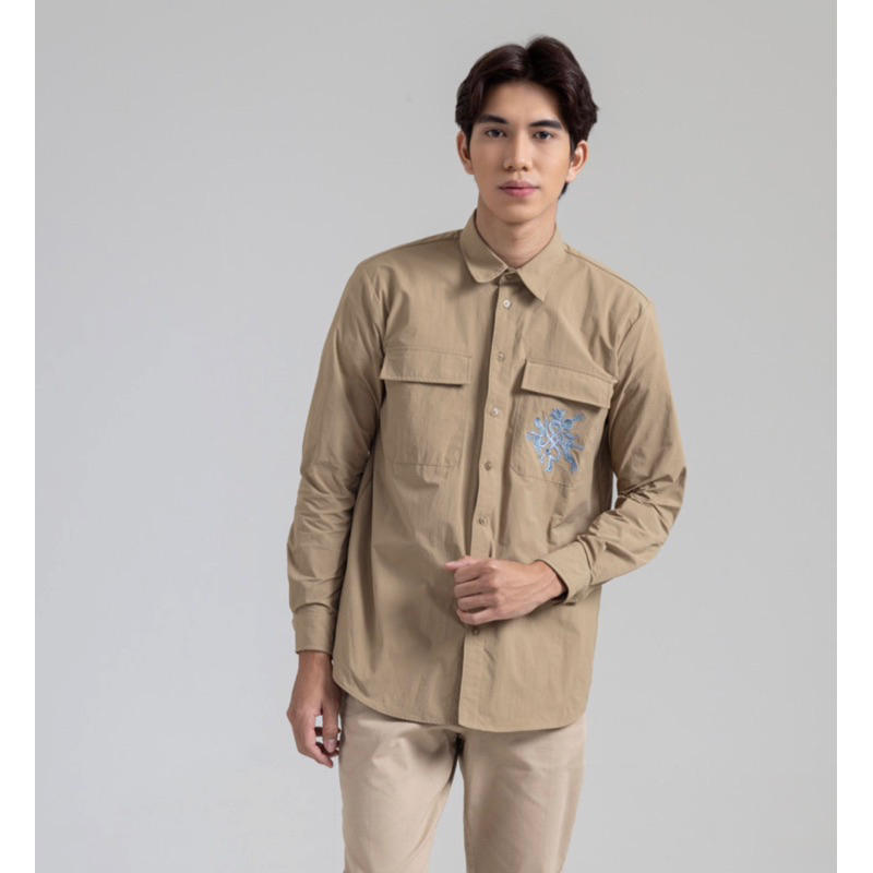 Neiro Top Mens Wear Riamiranda Mang Moel Sienergy Baju Kemeja Koko Pria RM atasan laki Ria Miranda