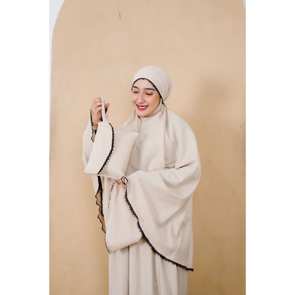 MUKENA AINUN COKSU /MUKENA PREMIUM AINUN/MUKENA TRAVELING/MUKENA LEBARAN