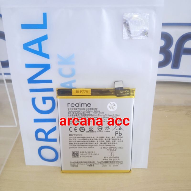 baterai batre battery Realme X3 Realme X3 SUPERZOOM Realme X50m 5G BLP775 NEW ORII