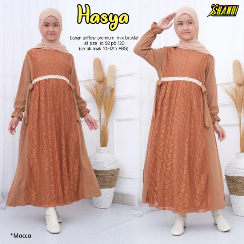 COD HASYA DAN HAURA DRESS ANAK PEREMPUAN // DRESS ABG // DRESS PESTA // PAKAIAN MUSLIM ANAK  // GAMI