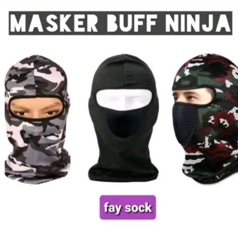 Masker Buff ninja/masker ninja/Masker buff full face
