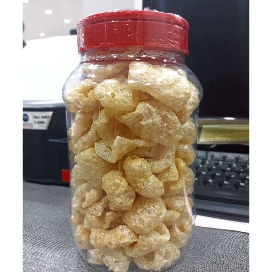 

Murah kerupuk kulit babi kerubi kerupuk B2 toples 2liter cujiucha