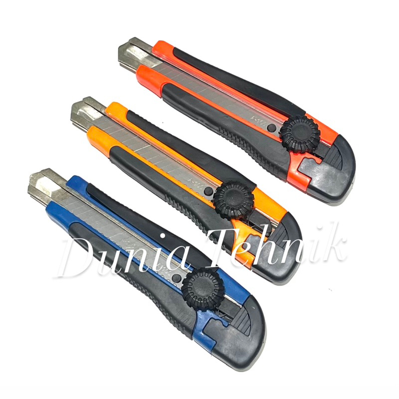 

Pisau Cutter Plastik Besar Triblade Cutter Pisau Potong Kertas Silet