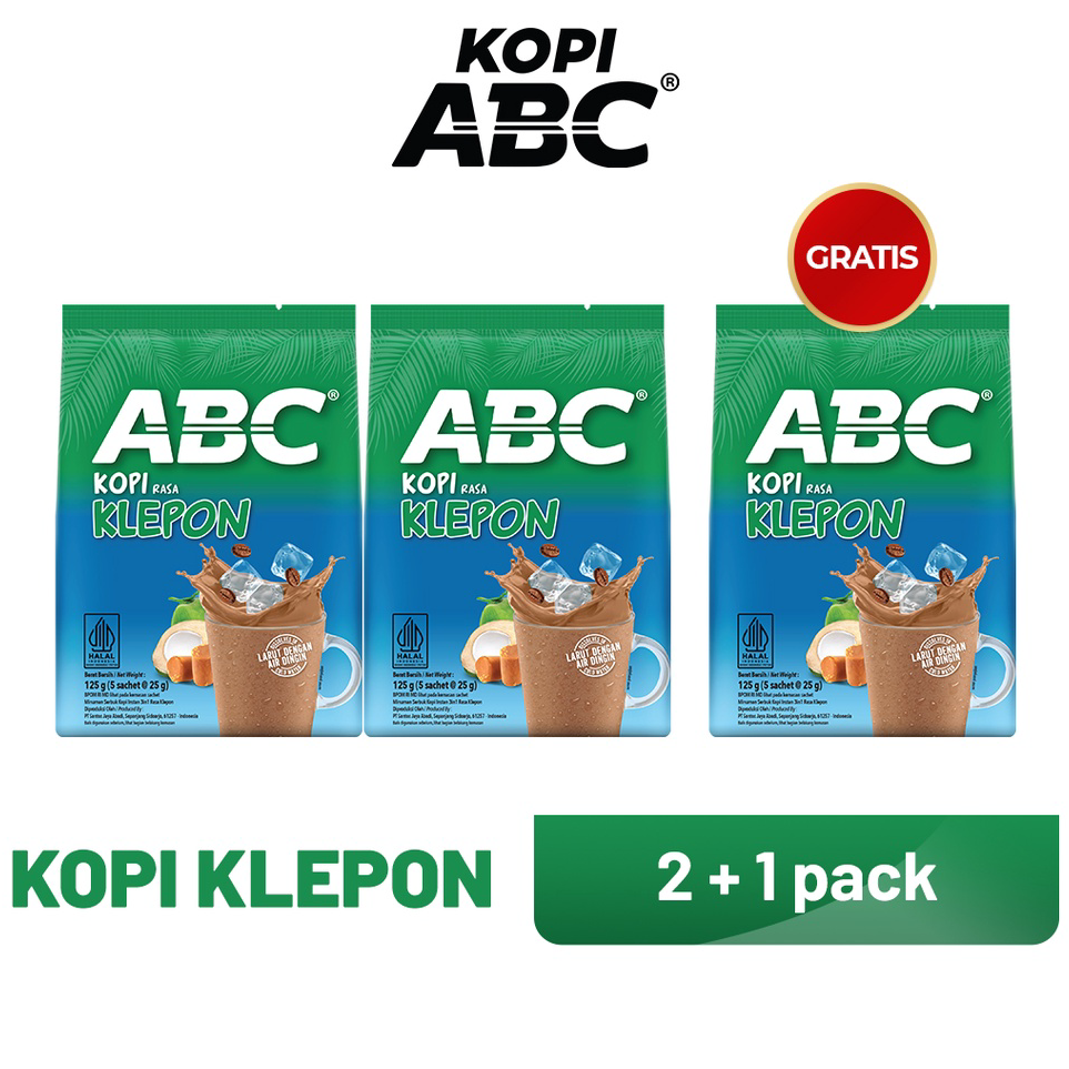 

Ready BUY 2 GET 1 - ABC Kopi Klepon 1 Bag (5 x 25 gram) ➞✧✴