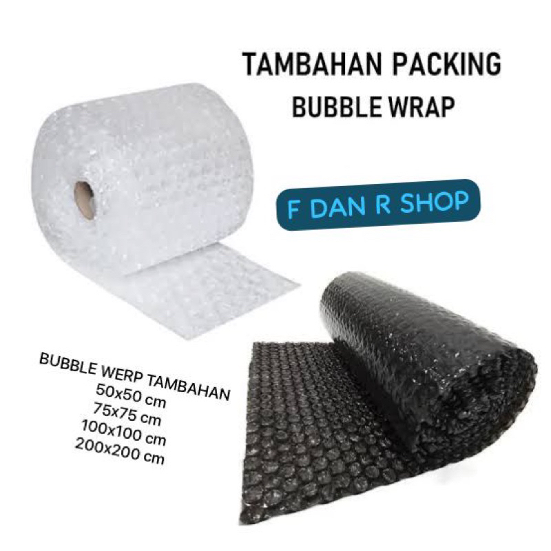 

Extra bubble werp tambahan hitam/putih