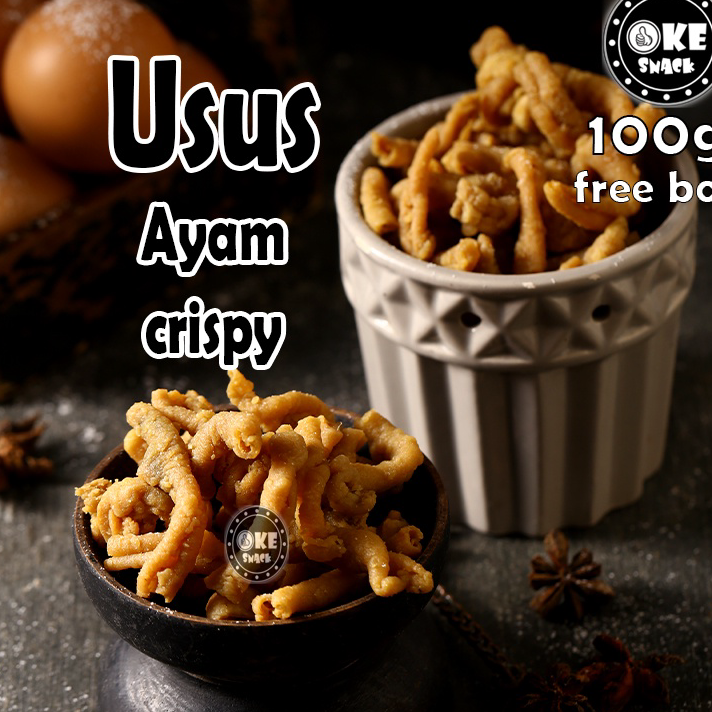 

Stok Banyak Usus Ayam Crispy 100g