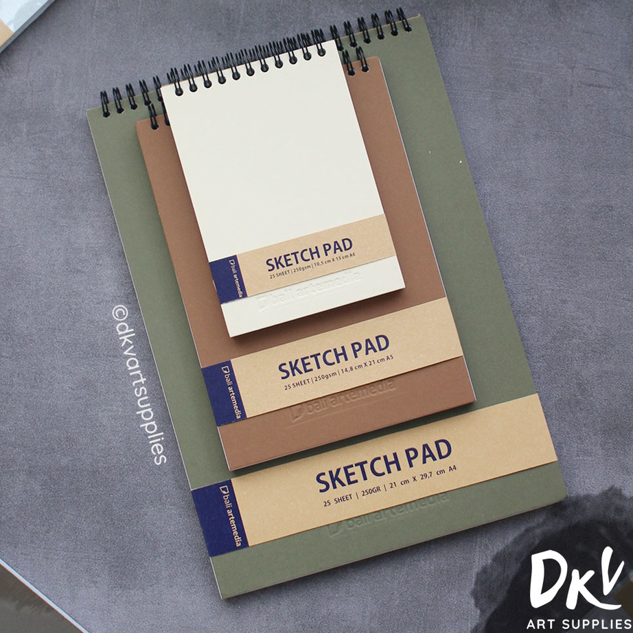 

➔➝✺❇ Sketch Pad Sketchbook Bali Artemedia A6 / A5 / A4 buku gambar Pasti Murah
