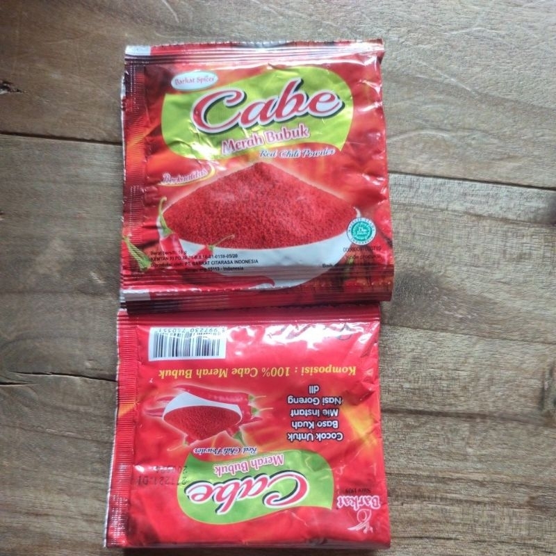 

Cabe merah bubuk per sachet