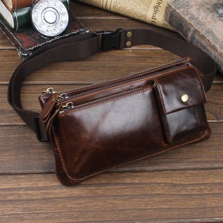 Waistbag Pria Kulit Asli Original - Sling Bag Asli Kulit - Tas Selempang Pria Kulit Asli Premium