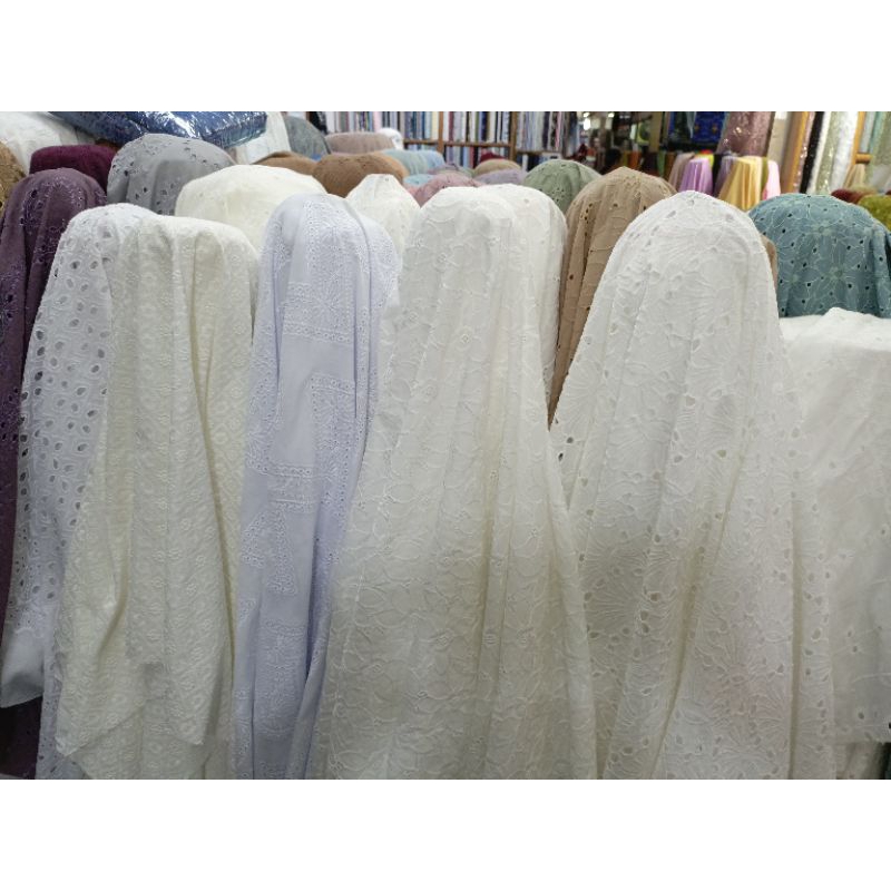 kain/bahan katun Bordir import premium