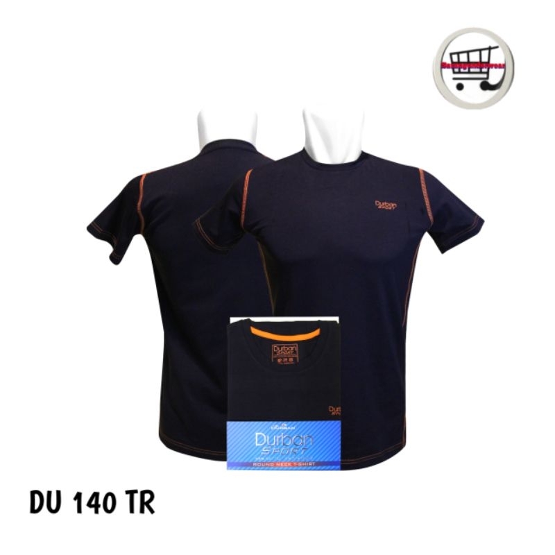 DURBAN Sport KaosDalam Pria Kerah Bulat DU TR140 Hitam Isi 1 Pcs