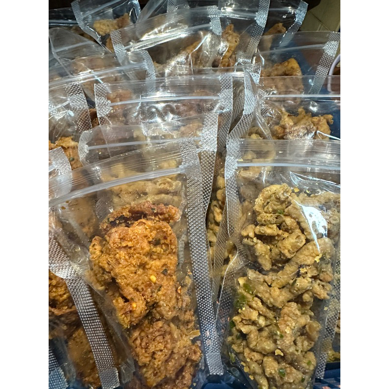 

Paket usaha kulit krispi+usus krispi 50gram (20pcs)