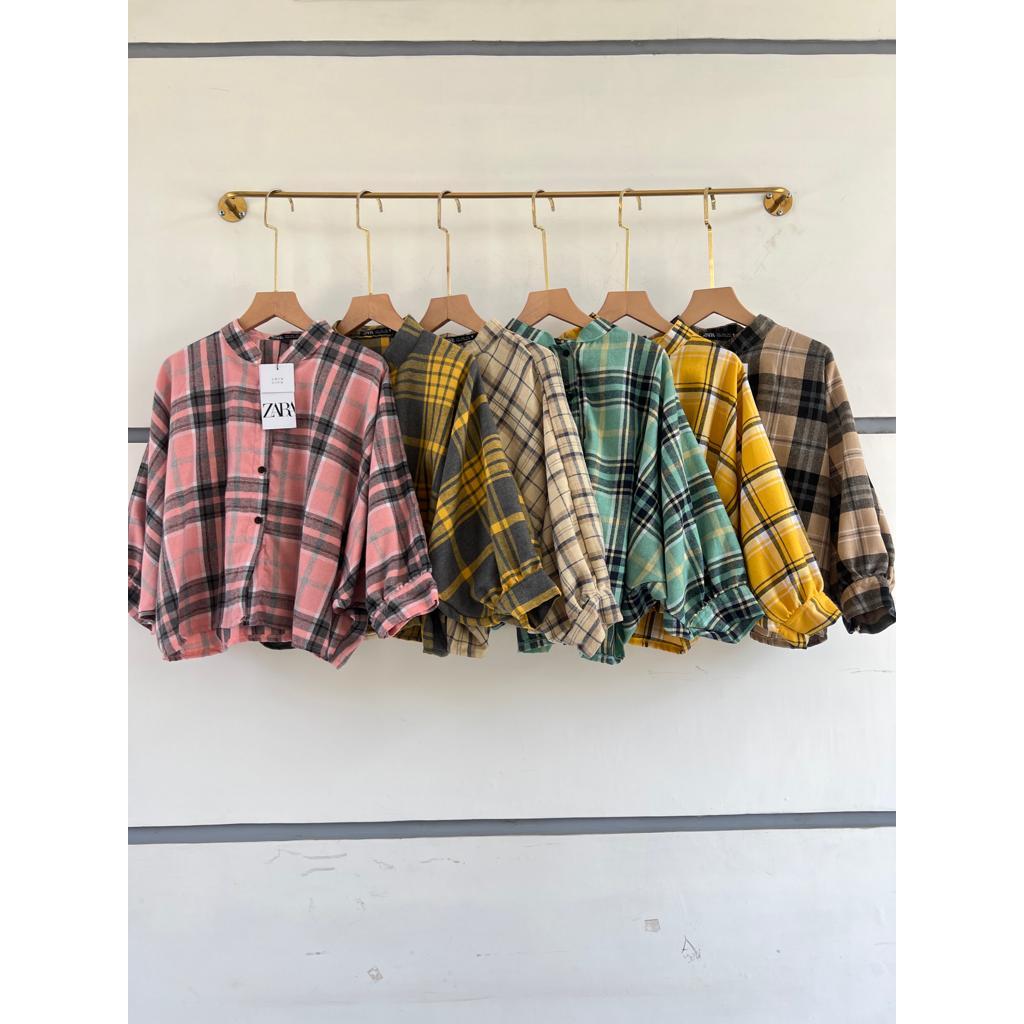 Crop Flanel Batwing