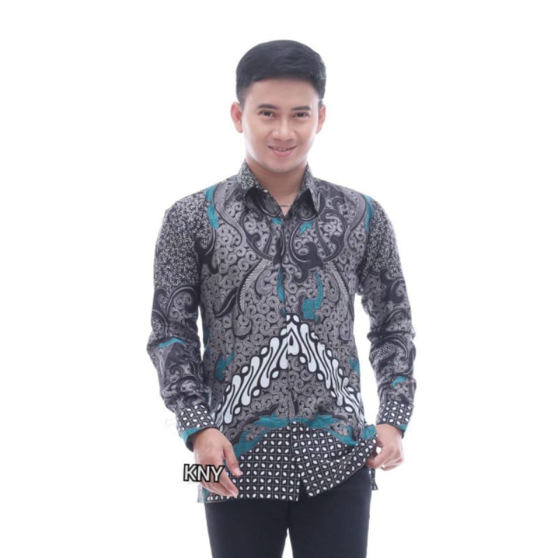 BAHAN KATUN (BUKAN POLYMIKRO) Kemeja Batik Pria Lengan Panjang