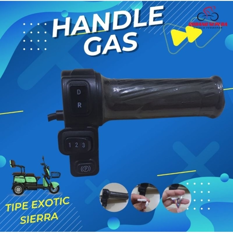 Handel gas sepeda listrik roda 3 aviator exotic sierra throttle handle