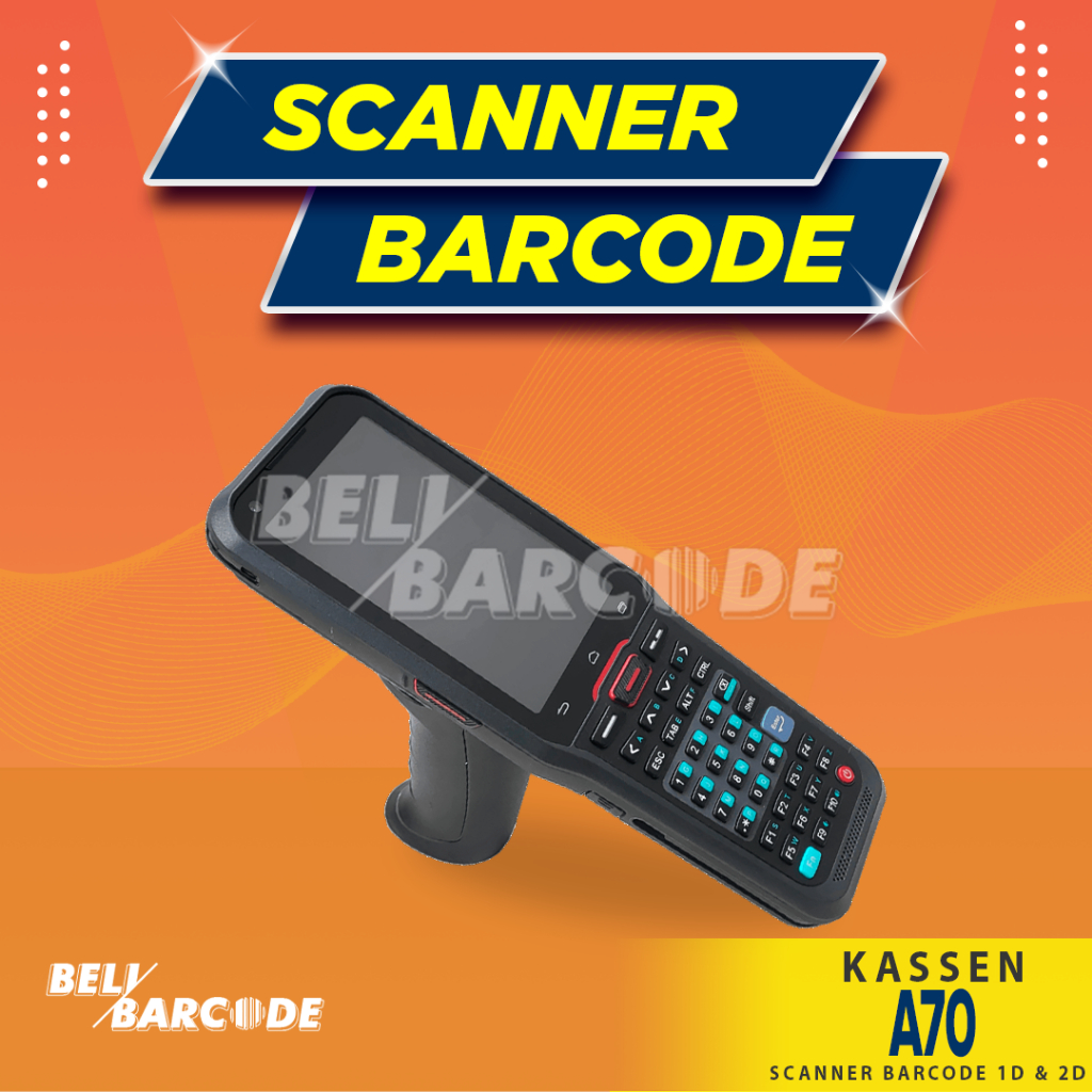 Kassen A70 Barcode Scanner Mobile A-70 Scan 2 Dimensi 2D Wifi 4G
