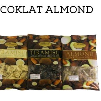 

ALESSIO TTIRAMISU CHOCOLATE WHITE/DARK 200GR COKLAT ALMOND UTUH