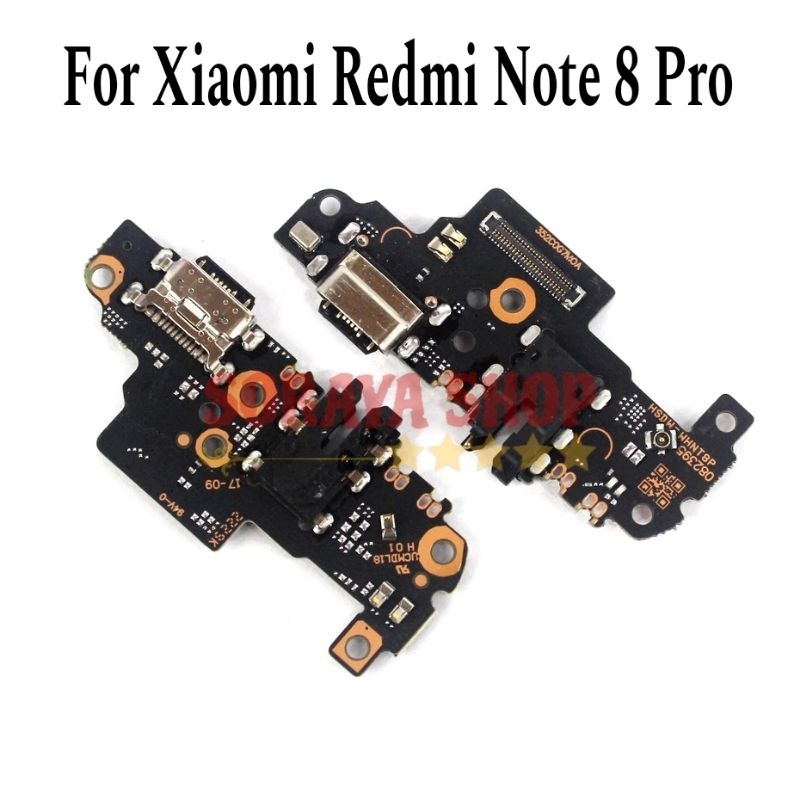 Papan Cas Xiaomi Redmi Note 8 Pro Pcb Board Mic Konektor Charger Handsfree