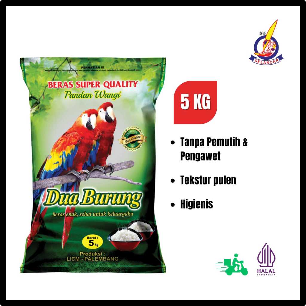 

DUA BURUNG - 5Kg Pandan Wangi
