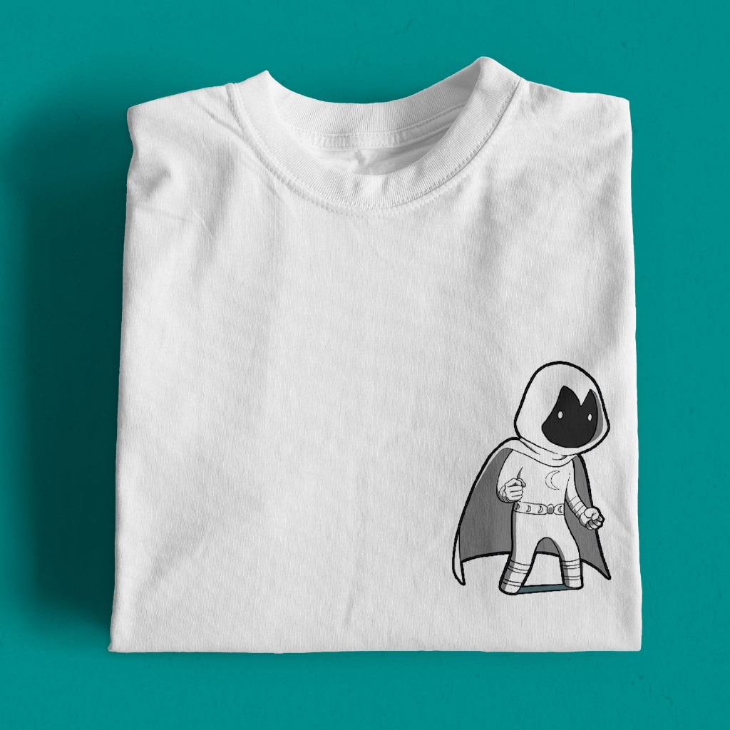 Kaos Moon Knight Marvel MCU Logo Series baju Moon knight