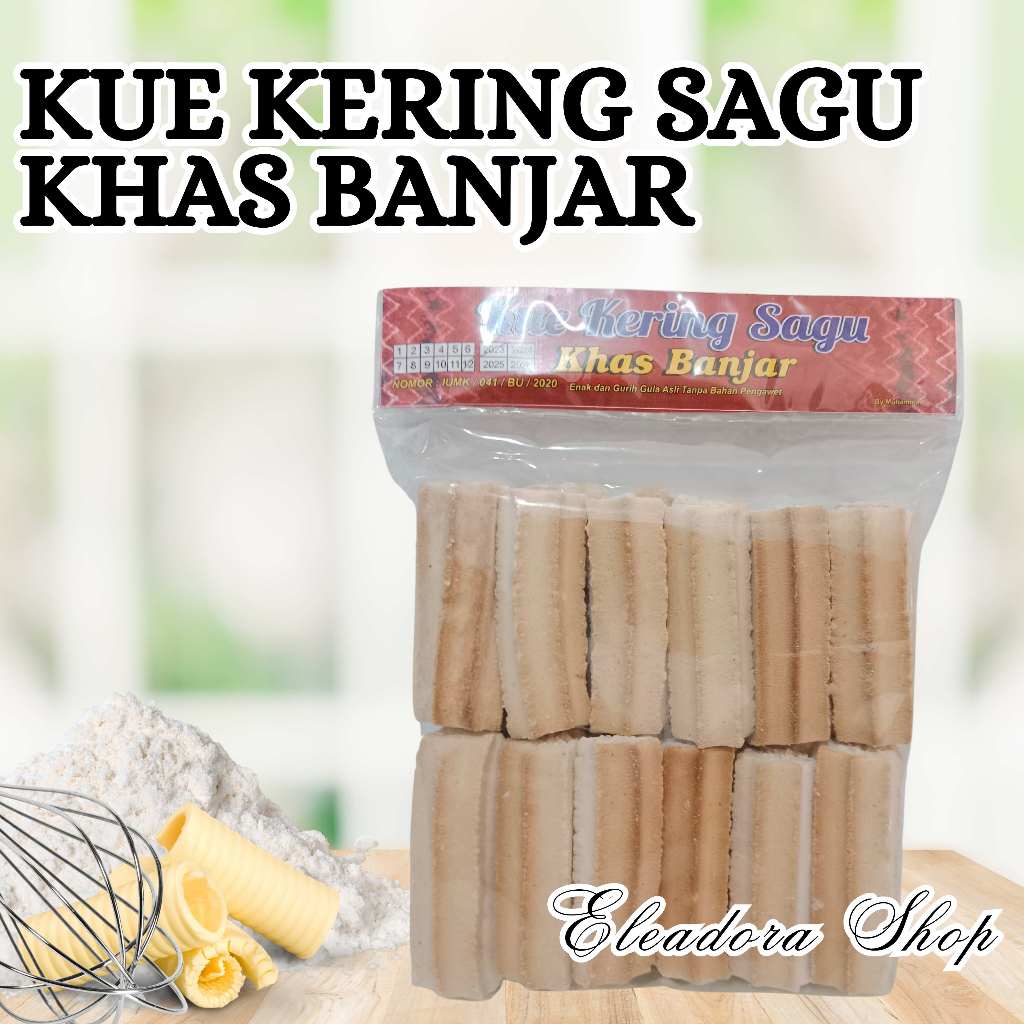 

Kue Kering Sagu Khas Banjar - Kemasan Plastik 200gram