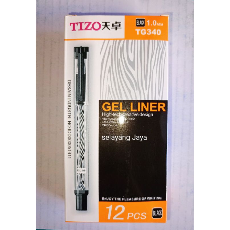 

Pen Gel Tizo TG340 1.0mm isi 12 pcs / Pen Tanda Tangan Pen Ballpoin