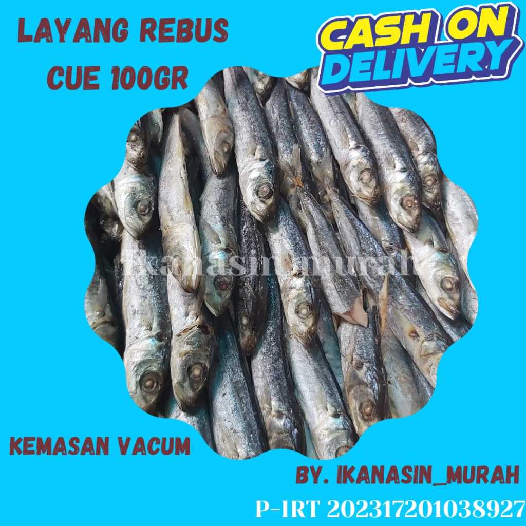 

IKAN ASIN LAYANG REBUS / LAYANG ASIN / CUE / KLOTOK 100GR / IKAN ASIN MURAH BISA COD