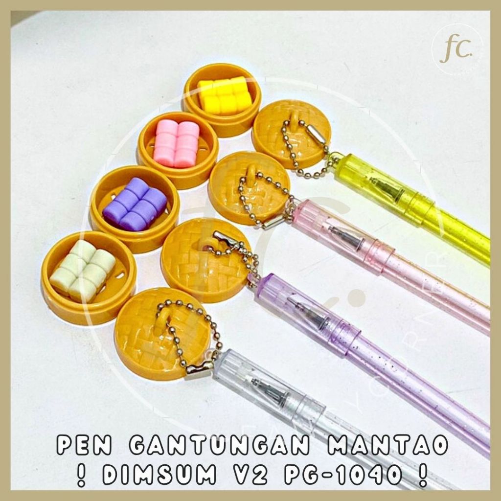 

Pulpen Bisa Dihapus / Erasable Pen Gel Tinta Hitam Gantungan Wadah Box Dimsum Mini Imut Bakpao Mantao Mantou V2 PG-1040 Pastel Impor Alat Tulis ATK Murah Harga Grosir Ready COD