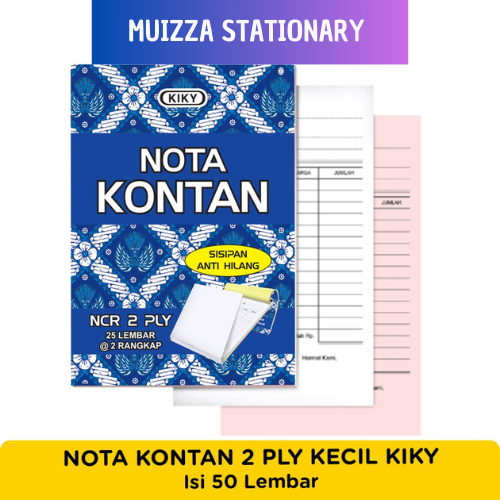 

KIKY Nota Kontan 2 Ply Kecil (10.5 x 15.5 cm) - 1 Buku