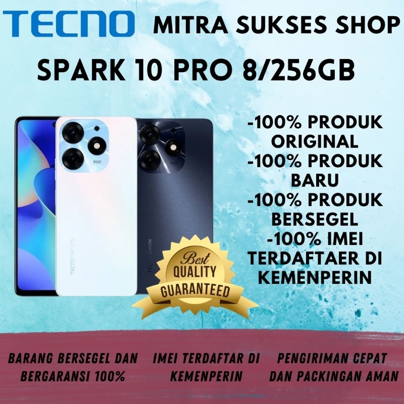 TECNO SPARK 10 PRO 8/256GB GARANSI RESMI