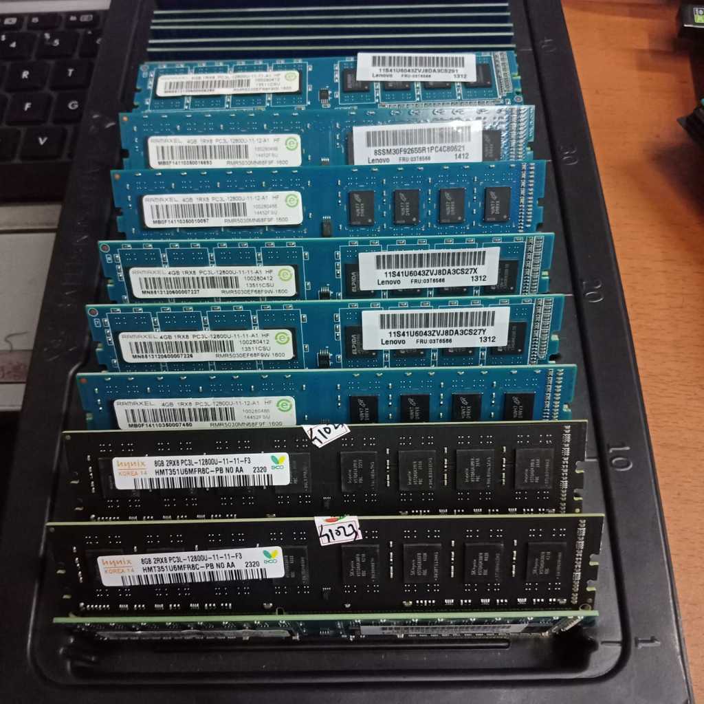 Memory ram 4Gb/8Gb Ddr3 2Rx8 Pc3L-12800U For Pc Komputer Garansi - 4GB PC3L-12800U
