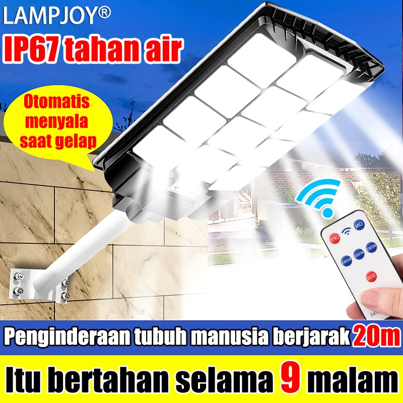 LAMPJOY lampu surya Solar Light Lampu 84LED 124COB 8000w IP69 tahan air 10000 jam pengisian tenaga s