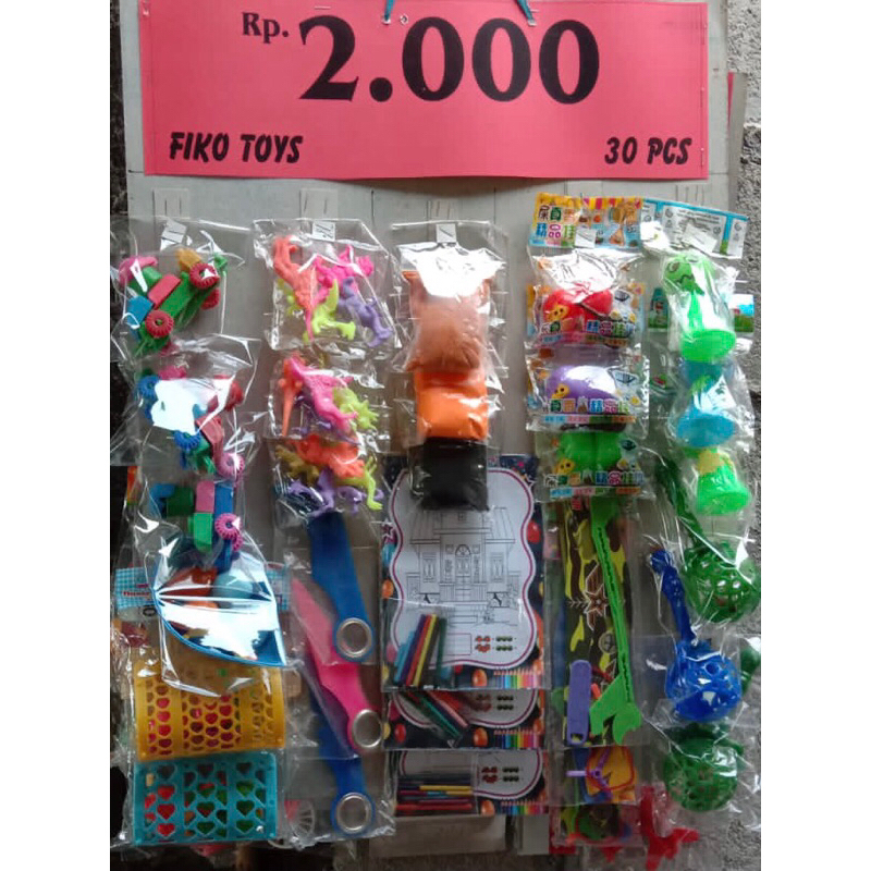 MAINAN SERBA 1000 2000 MAINAN RENCENG TITIP WARUNG ISI 30pc