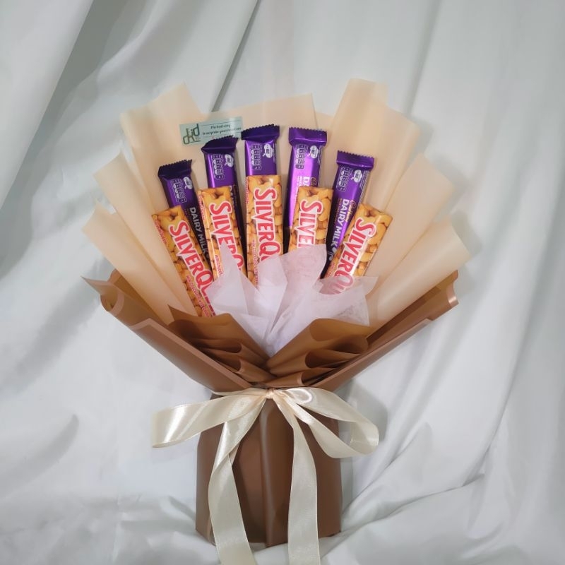 

buket coklat Silverqueen mix Cadbury