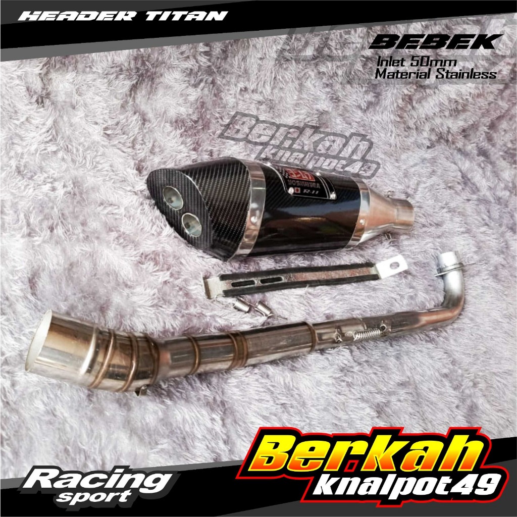 KNALPOT RACING YOSHIMURA R11 LUBANG 2 SUPRA VEGA REVO R BLADE KARISMA ASTREA SHOGUN SMASH LEGENDA FO