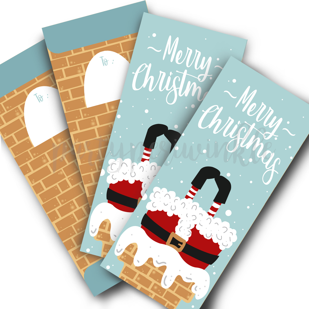 

Amplop Natal / Christmas Envelope - Stuck Santa