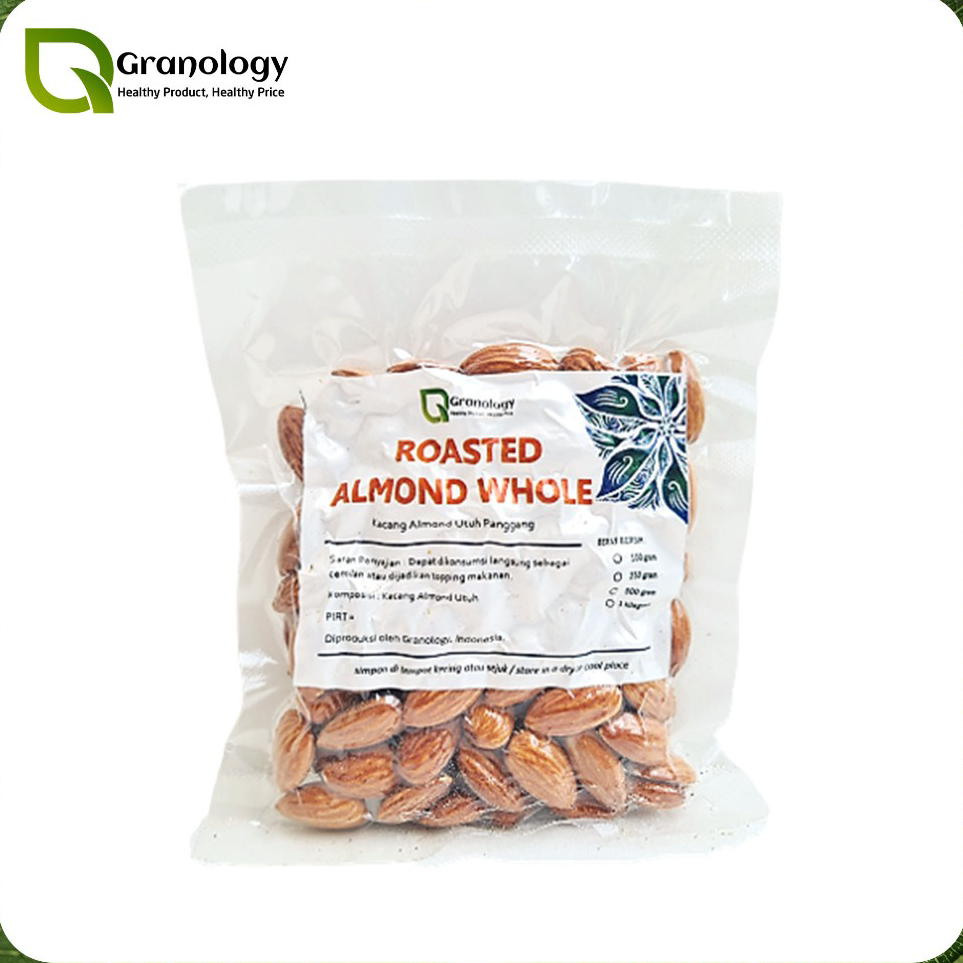 

【Penjualan Terbaik】✅COD Roasted Whole Almond / Kacang Almond Utuh Oven (100 gram) by Granology