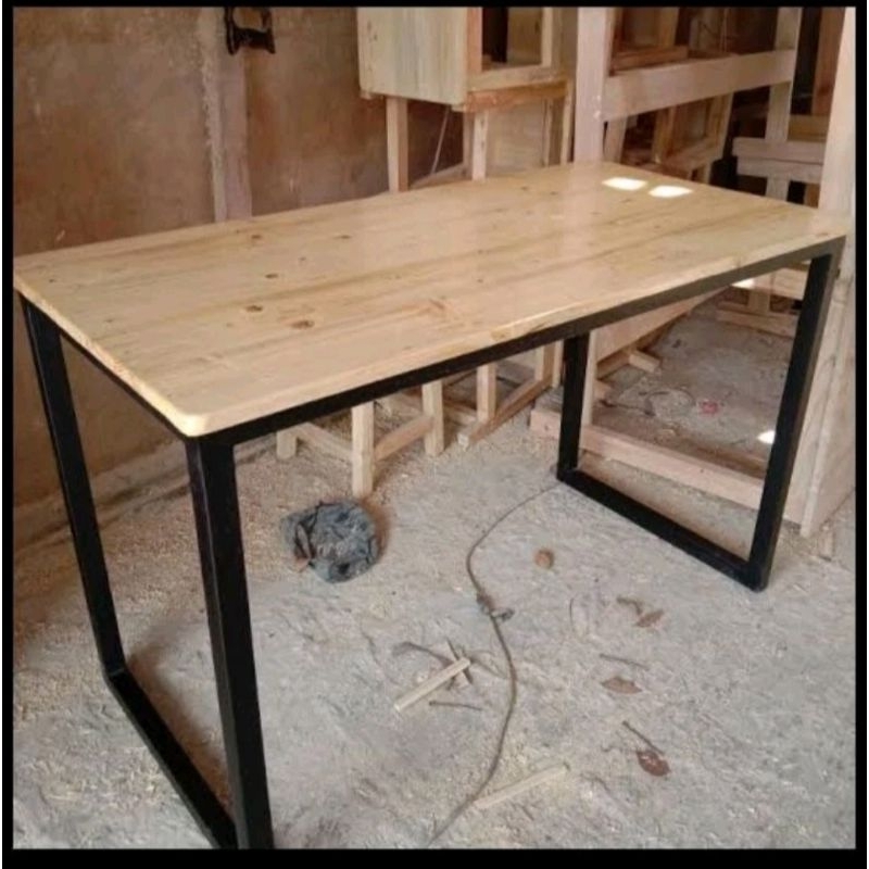 meja minimalis rangka besi meja kerja meja serbaguna