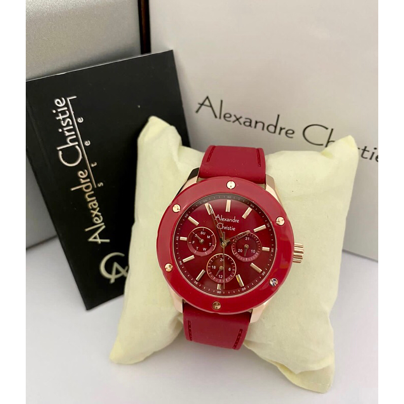 Jam tangan Alexandre Christie AC2989 red