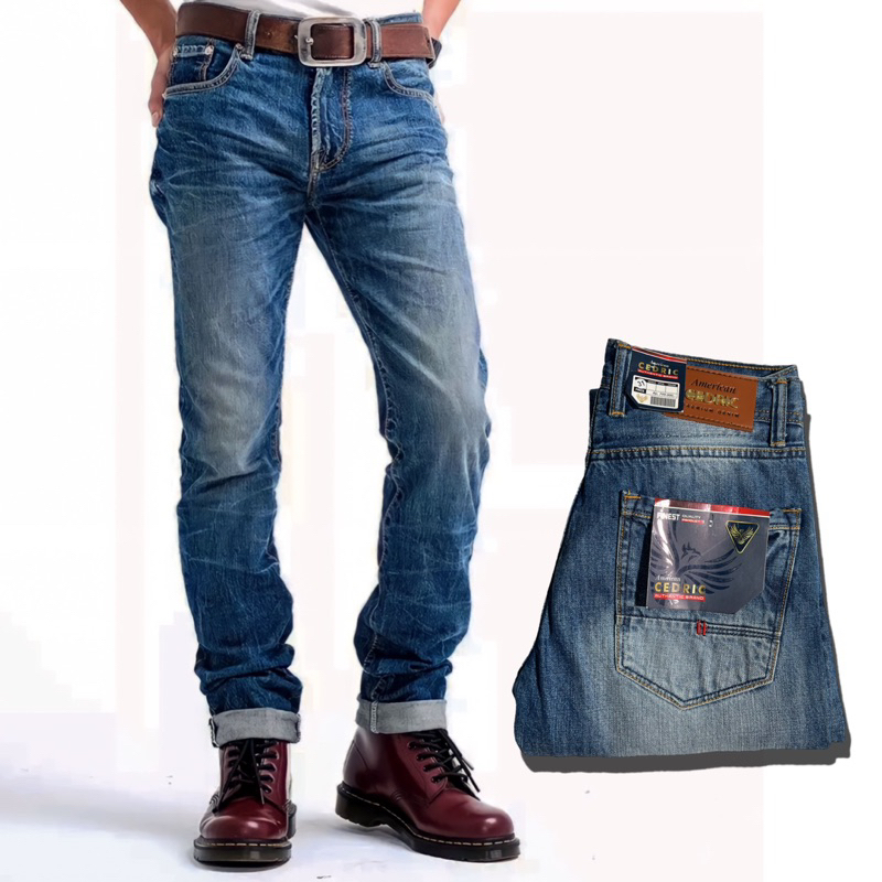 CELANA JEANS PANJANG PRIA STANDART REGULER FIT CEDRIC ORIGINAL