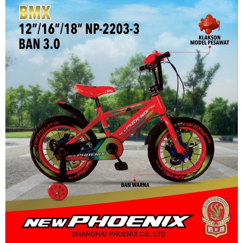 Sepeda Anak BMX NEW PHOENIX NP-2203-3 Ban 3.0 READY Pontianak