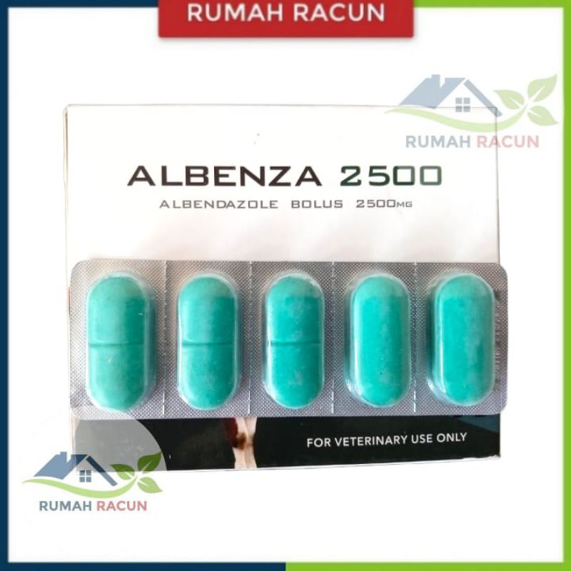 ALBENZADOLE OBAT CACING HEWAN TERNAK ALBENZA 2500mg