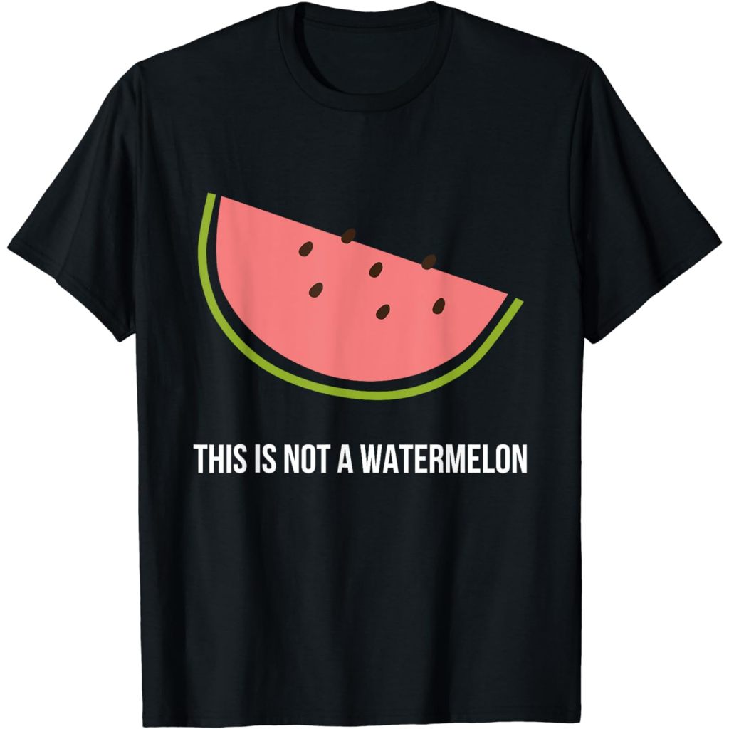Baju kaos distro This is Not a Watermelon Palestine T-Shirt Fashion Shirts T-Shirt