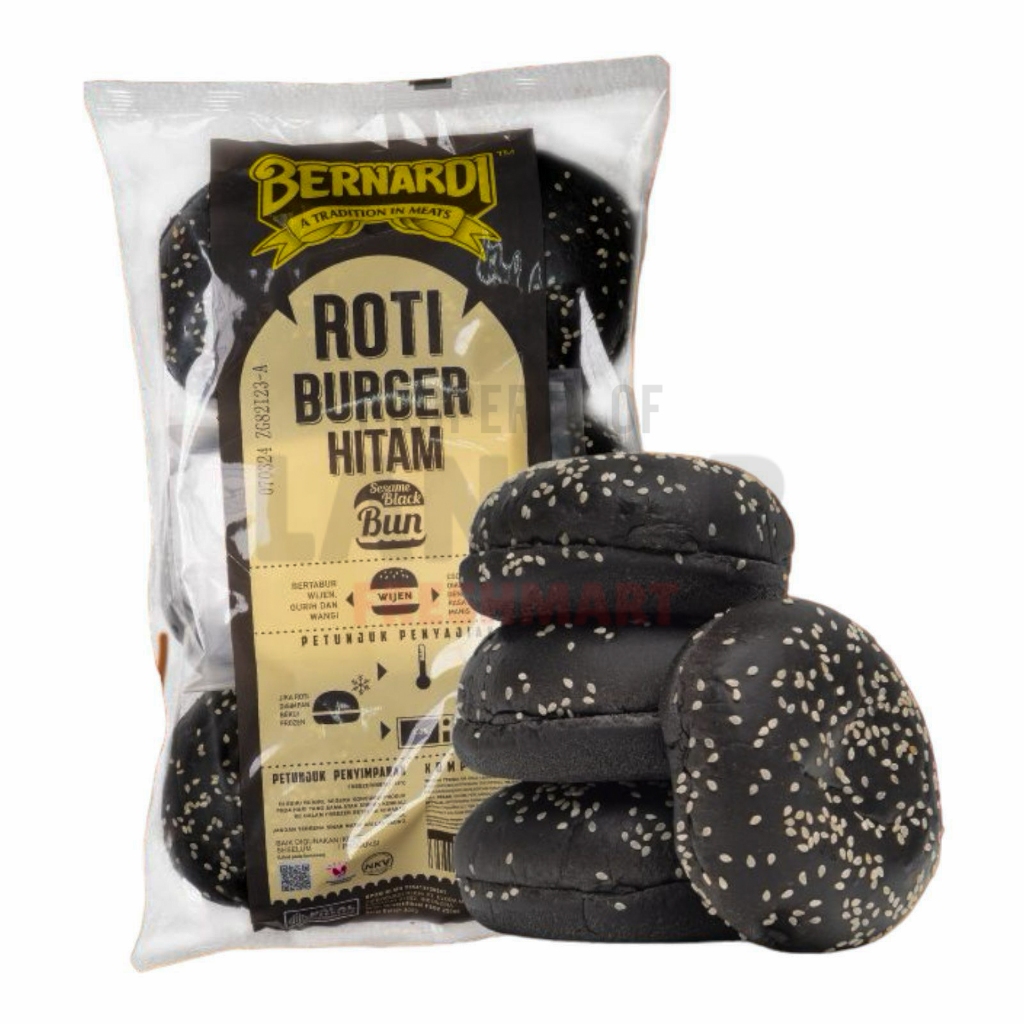 

BERNADI ROTI BURGER WIJEN HITAM ISI 6PCS