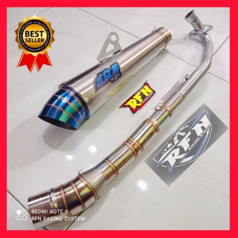 knalpot racing dos jigsaw blue all bebek Jupiter vega supra x shogun SMASH astrea grand c70