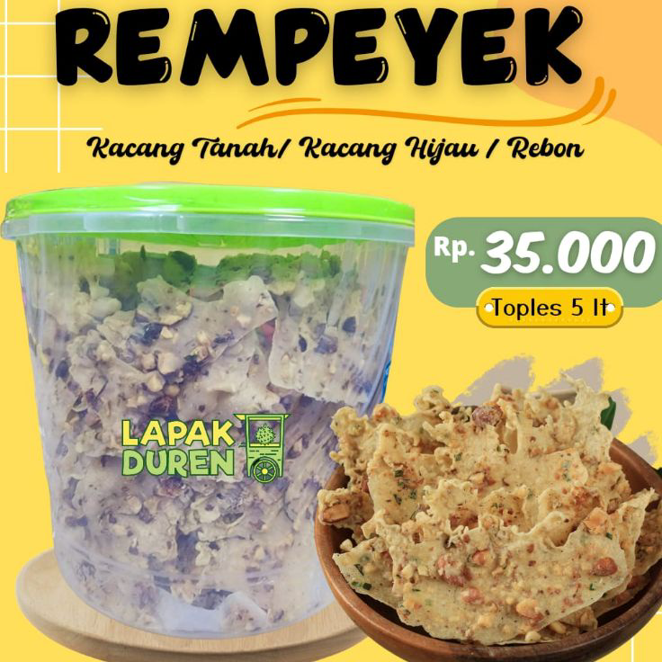

Free Ongkir (TERLARIS) Peyek Kacang & Rebon