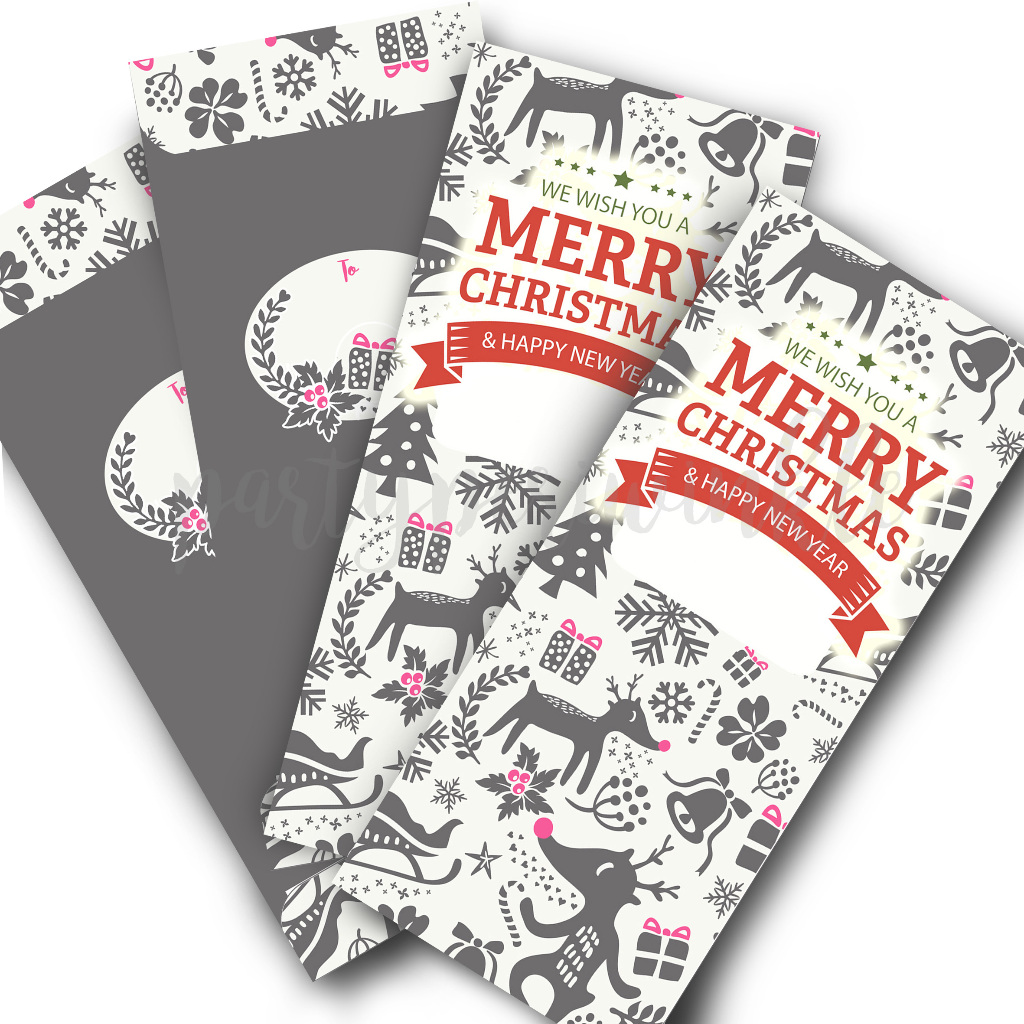 

Amplop Natal /Christmas Envelope - Grey Festive