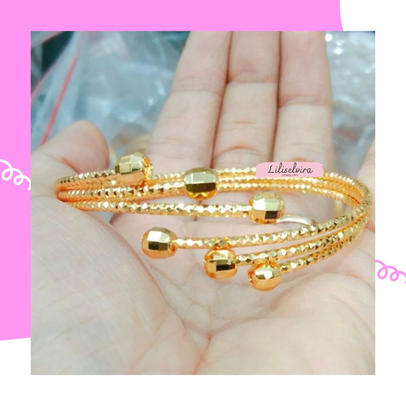 gelang xuping dewasa lapis emas 24 k